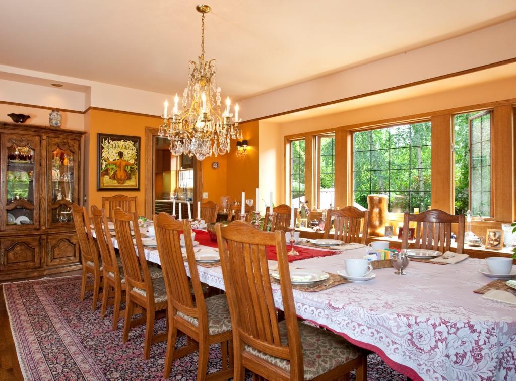 سياتل Bacon Mansion Bed And Breakfast المطعم الصورة